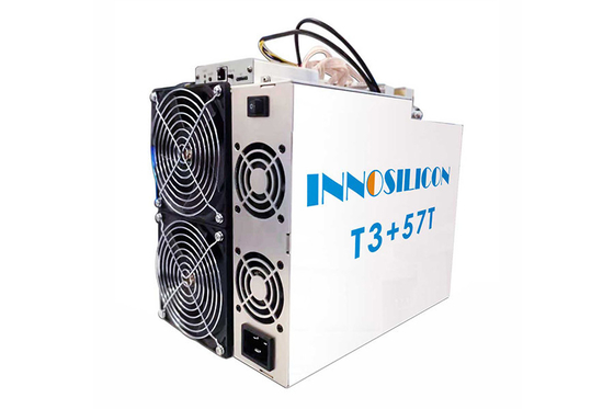 2 minatore 3300W di algoritmo di Innosilicon T3+ 57T SHA 256 del minatore del fan BTC Asic